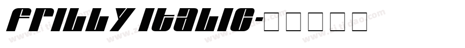 Frilly Italic字体转换